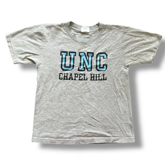 Vintage Cotton Exchange UNC Tar Heels Gray T-Shirt Kids Size Large Collegiate - Picture 1 of 15